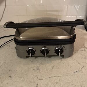 Cuisinart Griddler Stainless Steel and Black